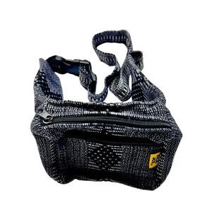 Baja Joe Authentic Hippie Cross Body Bag  Fanny Pack Black & White NWOT
